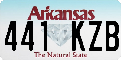 AR license plate 441KZB