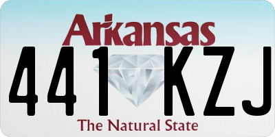 AR license plate 441KZJ