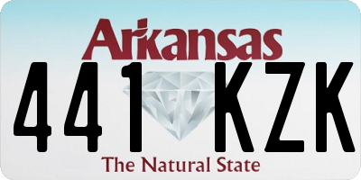 AR license plate 441KZK