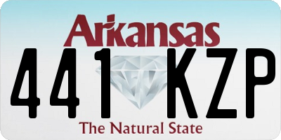 AR license plate 441KZP