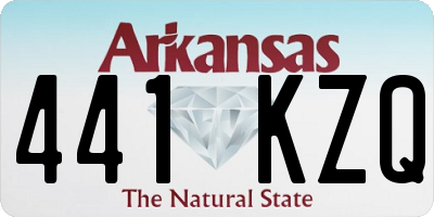 AR license plate 441KZQ