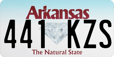 AR license plate 441KZS