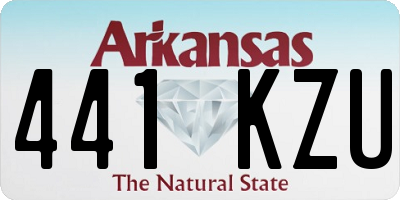 AR license plate 441KZU