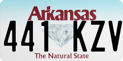 AR license plate 441KZV