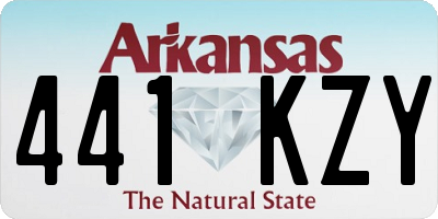 AR license plate 441KZY