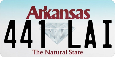 AR license plate 441LAI