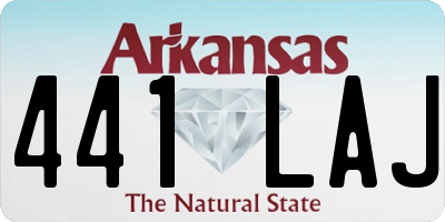 AR license plate 441LAJ