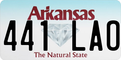 AR license plate 441LAO