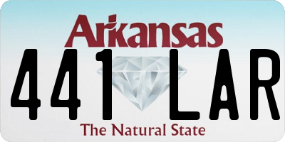 AR license plate 441LAR