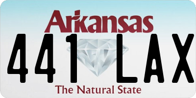 AR license plate 441LAX