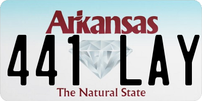 AR license plate 441LAY