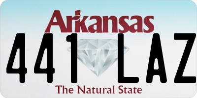 AR license plate 441LAZ