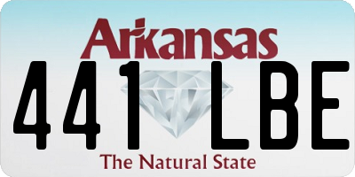 AR license plate 441LBE