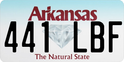 AR license plate 441LBF