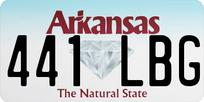 AR license plate 441LBG