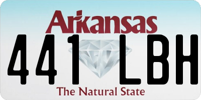 AR license plate 441LBH