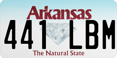 AR license plate 441LBM