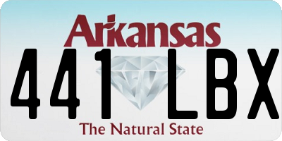 AR license plate 441LBX