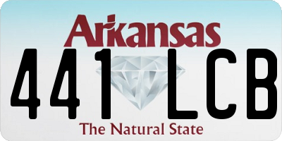 AR license plate 441LCB