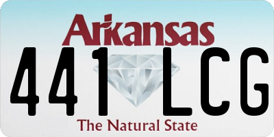 AR license plate 441LCG