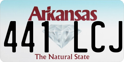 AR license plate 441LCJ