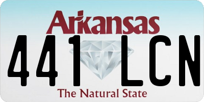 AR license plate 441LCN