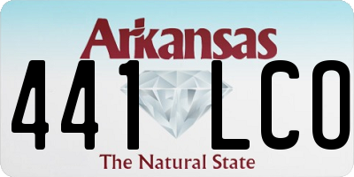 AR license plate 441LCO