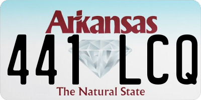 AR license plate 441LCQ