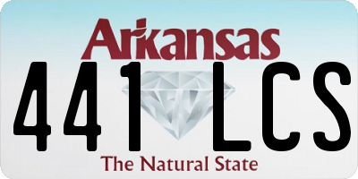 AR license plate 441LCS