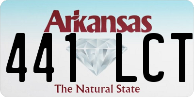 AR license plate 441LCT