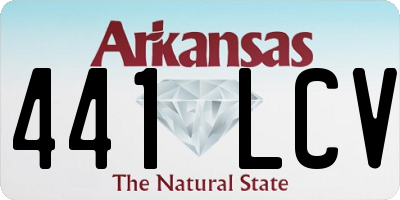 AR license plate 441LCV