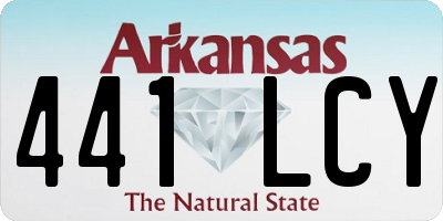 AR license plate 441LCY
