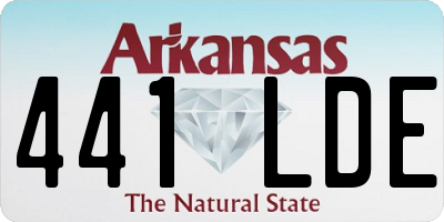 AR license plate 441LDE