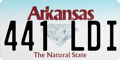 AR license plate 441LDI