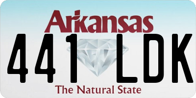 AR license plate 441LDK