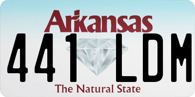 AR license plate 441LDM