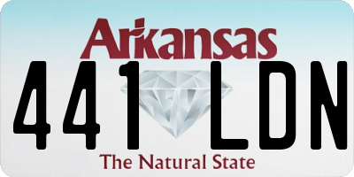 AR license plate 441LDN
