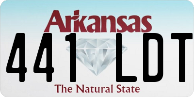 AR license plate 441LDT