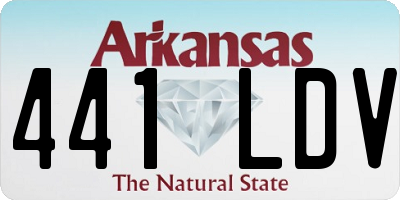 AR license plate 441LDV