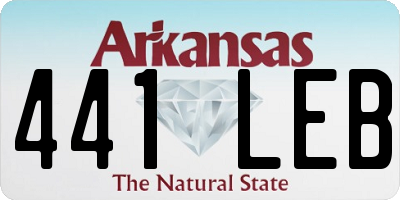 AR license plate 441LEB