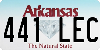 AR license plate 441LEC