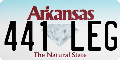 AR license plate 441LEG