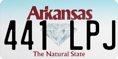 AR license plate 441LPJ