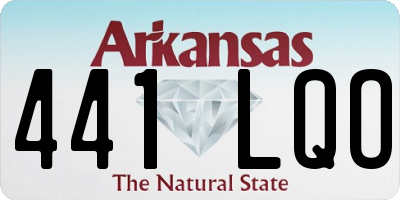 AR license plate 441LQO