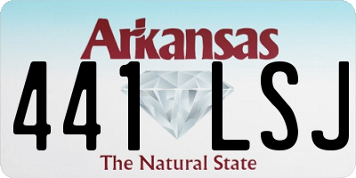 AR license plate 441LSJ
