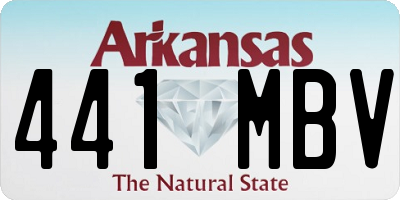 AR license plate 441MBV