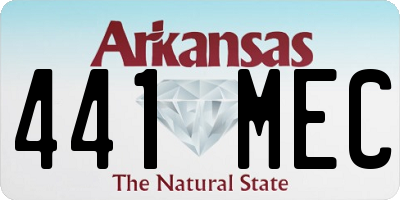AR license plate 441MEC