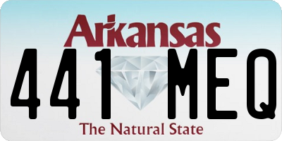 AR license plate 441MEQ