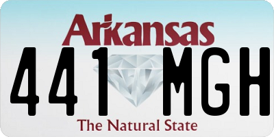 AR license plate 441MGH