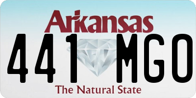 AR license plate 441MGO